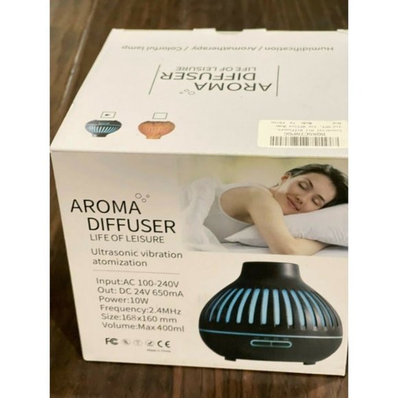 NEW Aroma Diffuser 400mL Essential Oil Ultrasonic Cool Mist Humid Dark Remote - Picture 3 of 5